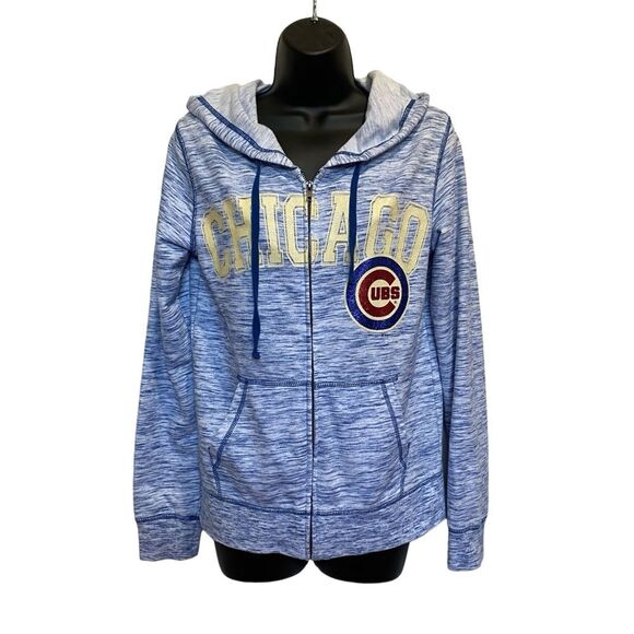 5th & Ocean Blue Chicago Cubs Hoodie - Picture 1 of 14
